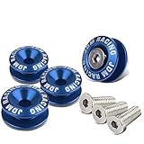 DNA MOTORING BQR-ZTL-9035-BL Bumper Trunk Quick Release Fastener Kit,Blue