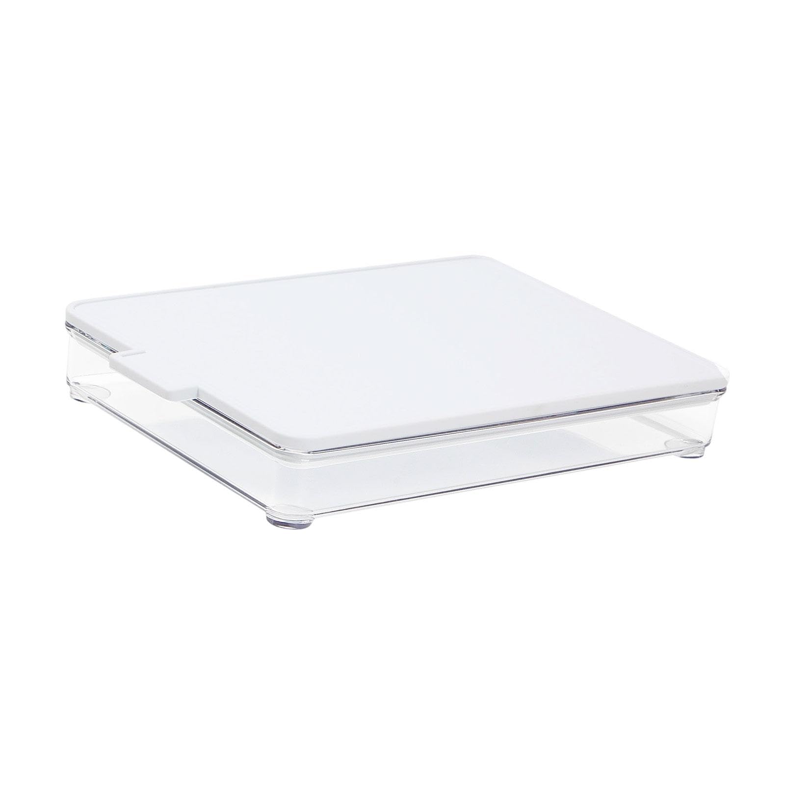 Deli Meat Container for Fridge with White Lid for Cheese Slices Bacon Salami 1 Layer|Home & Garden| Kitchen Dining & Bar| Kitchen Storage & Organization| Food Storage Containers-image-43