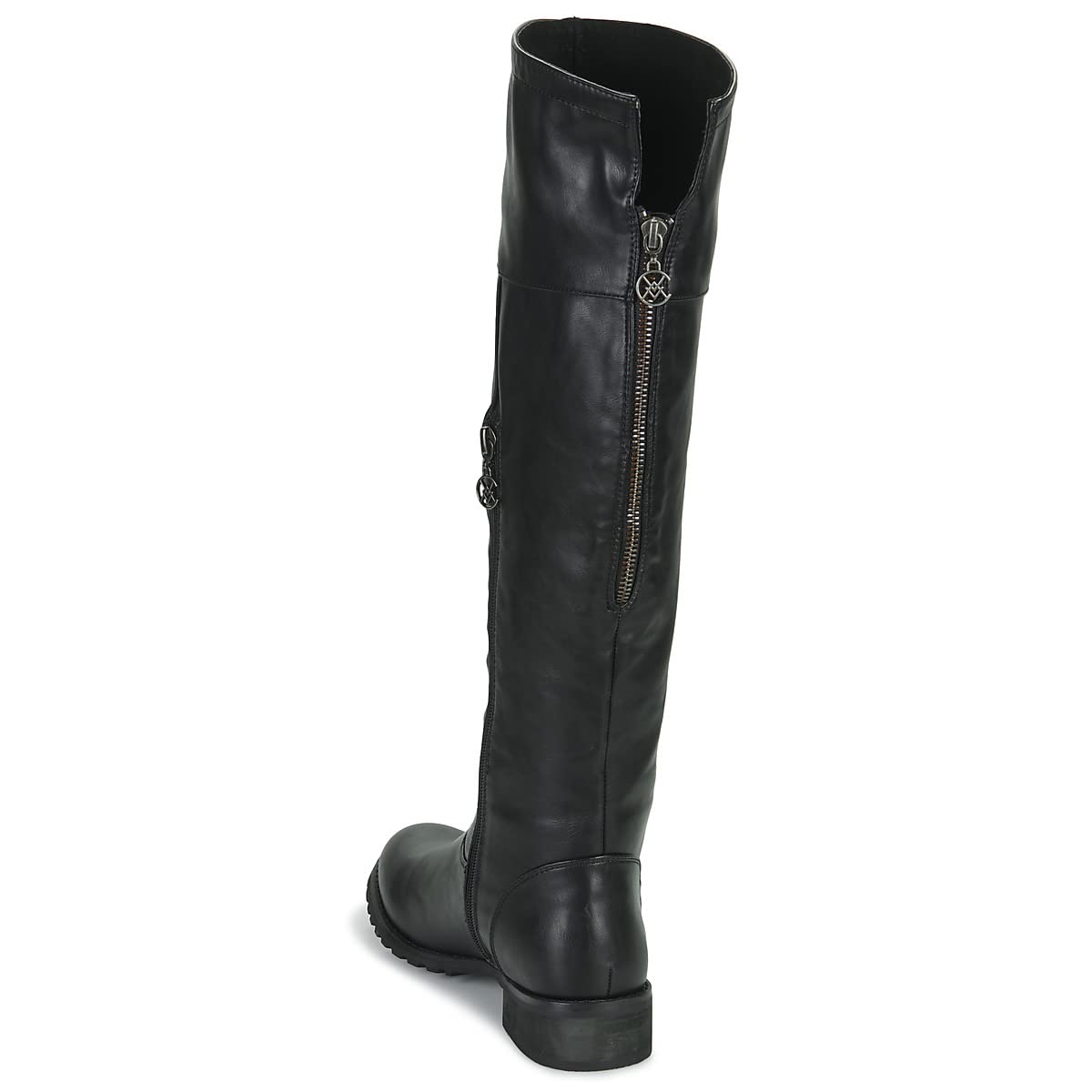 CHATTAWAK - Bota alta hasta la rodilla, color negro, 38 EU, Negro, 38 EU