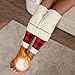 Fleece Lined Leggings Women Checkered Fleece Lined High Waisted Legging Fashion Winter Thermal Warm Outdoor Pants Red Fashion Leggings for Women S