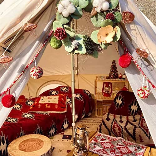 Mc Tomount Canvas Tent Bell Tent Yurt With Stove Jack Zipped Removable Floor For Glamping Truck Car Camping thumb #6