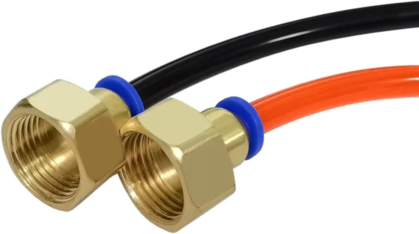 10PC BSPT PCF8-04, 8mm To 1/2' Pneumatic Connectors Female Straight One-Touch Fittings