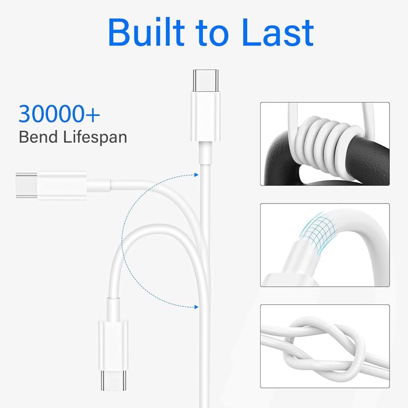 Image of Type c USB for Huawei Honor Mate 10 Pro Cable Original Like Charging Quick, Dash, Warp, Dart, Flash, Super Vooc C Data Sync USB A to type c USB for Android - RMM WHITE
