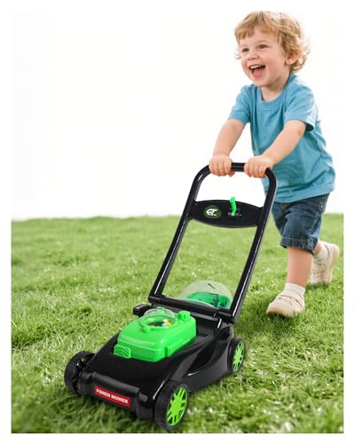 CT SPORTS Tosaerba per bambini con azione realistica per tagliare l'erba e suoni, non sono necessarie batterie,...