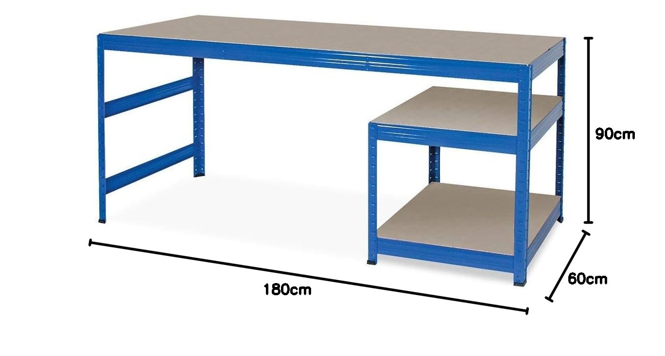 BRB Arbeitstisch/Packtisch/Werkbank, HxBxT 900x1800x600 mm, Unterbau HxBxT 515x600x600 mm