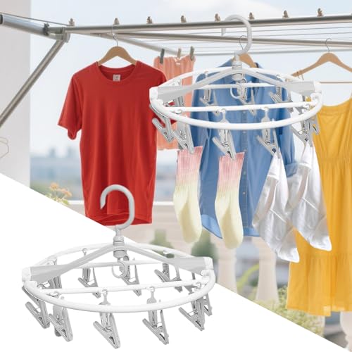 Porte-linge avec 20 pinces pour étendre facilement le linge en voyage