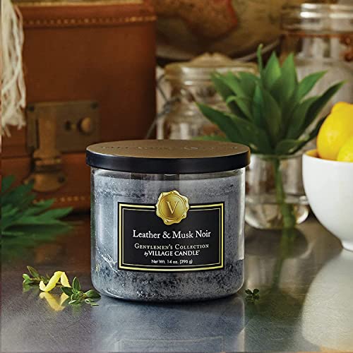 Village Candle 4170067 Leather & Musk Noir Medium Bowl thumb #3