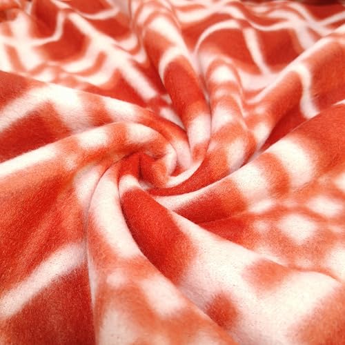 Image of Winter Super Soft Single Bed Warm Woollen Blend Fleece Duvet Cover | Blanket Cover | Quilt Cover | Razai Cover with Zipper, Woolen Fabric Size- 90 x 60 in, Color- Red, Single Bed