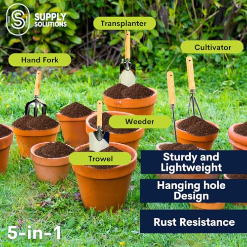 Set de herramientas de jardinería Supply Solutions 5 piezas miniatura 7