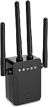 WLAN Verstärker, WLAN Repeater mit 4 Antennen, 300 Mbit/s, WiFi Extender Booster mit Repeater-/AP-Modus, Internet Verstärker mit Ethernet-Anschluss zum Verbinden Allen WLAN Geräten