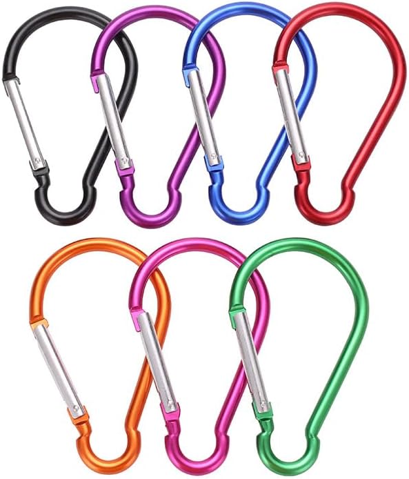 5Pcs Carabiner Clip 4" Aluminum Carabiner Clip Big Spring Snap Key Chain Hook Caribeaner for Outdoor Use Carabeaner Keychain Clip Great for Outdoors Keychains and Gear Organization,Accessory