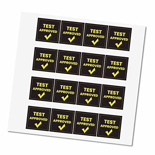 Image of CVANU 500pcs Test Approved Mini Sticker in Black Color Square Shape (20 X 20mm) cv10