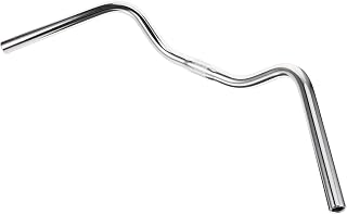 Alasum 自転車用レトロ字型ハンドルバー 鋼製滑らか表面 快適グリップ アウトドアマウンテンバイク対応 簡単取付け バイクアクセサリー