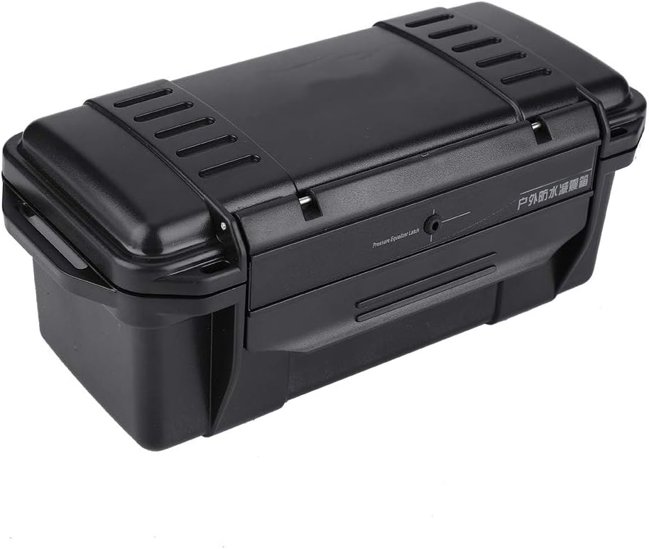 Large Plastic Scuba Dive Dry Box Black Wheeled Mobile Storage Trunk 65 Litres Perfect for