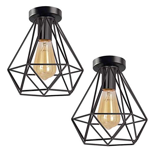 Topecoré - Lámpara de techo industrial retro de metal Cover