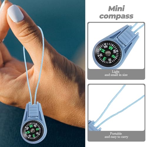 Brújula portátil BESPORTBLE para camping y senderismo miniatura 6