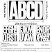 6 Inch Large White Letters Stickers, 76 Pieces Self Adhesive Alphabet Sticker for Mailbox,Door,Truck and Outdoor, Waterproof&Weatherproof Sticky Vinyl Letter Symbol Stickers,14 Sheets
