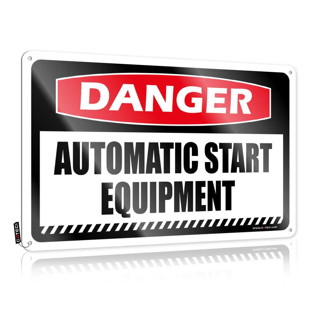 Funny Wall Art Upgrades Backyard Bar Premium Nice Danger Automatic Start Equipment - Easy To Hang Art(30X40CM)