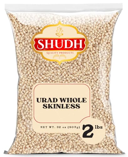 Shudh Urad Gota, Black Matpe Skinless 2lbs ~ All Natural | Vegan | Gluten Friendly | Non-Gmo