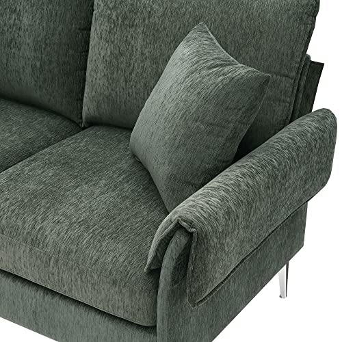 84" Convertible Sectional Sofa, Modern Chenille L-Shaped Sofa Couch With Reversible Chaise Lounge, Fit For Living Room, Apartment(2 Pillows) #TOP7