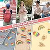 Sixfolo Broche Arc en Ciel 15 Pièces Pins Lgbt Arc en Ciel Épingle Gay Coloré Badge de Pride en Métal Rainbow Broche Émail Kit pour Vêtements Chemises Sac à Dos Décoration DIY #2