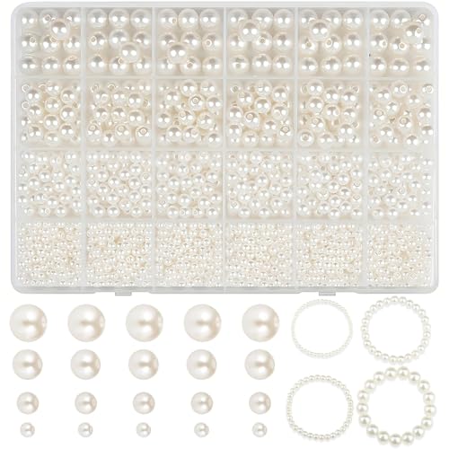 Dimensioni e quantità: Il nostro prodotto include 1890 perline rotonde beige in 4 dimensioni: 1200 pezzi da 4 mm (0,16 pollici), 420 pezzi da 6 mm (0,24 pollici), 180 pezzi da 8 mm (0,32 pollici) e 90 pezzi da 10 mm (0,39 pollici). Le perle sono state accuratamente selezionate e conservate in un contenitore