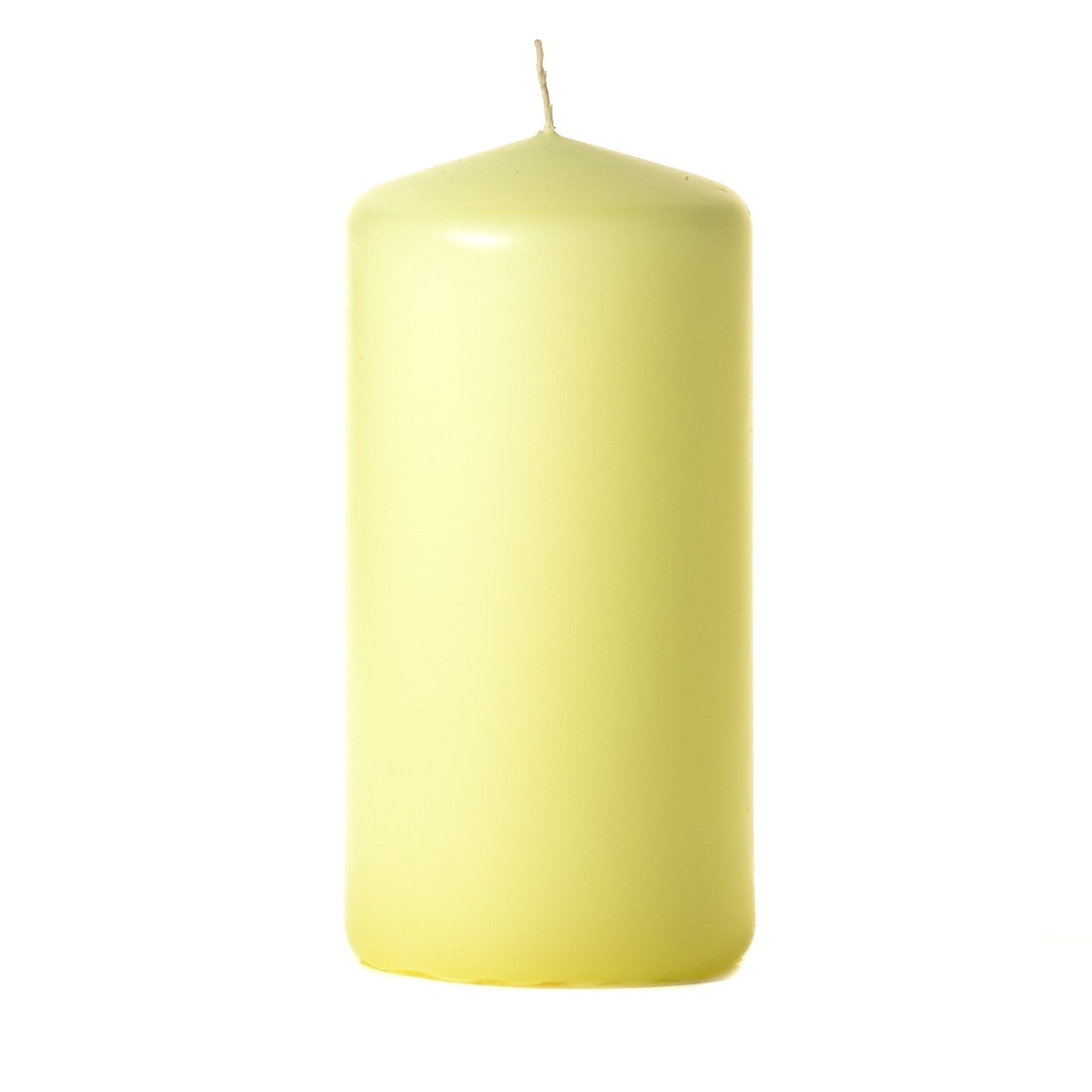 MONTGOMERY INDUSTRIES Pale Yellow Pillar Candles 3"x 6" (1 Pack)