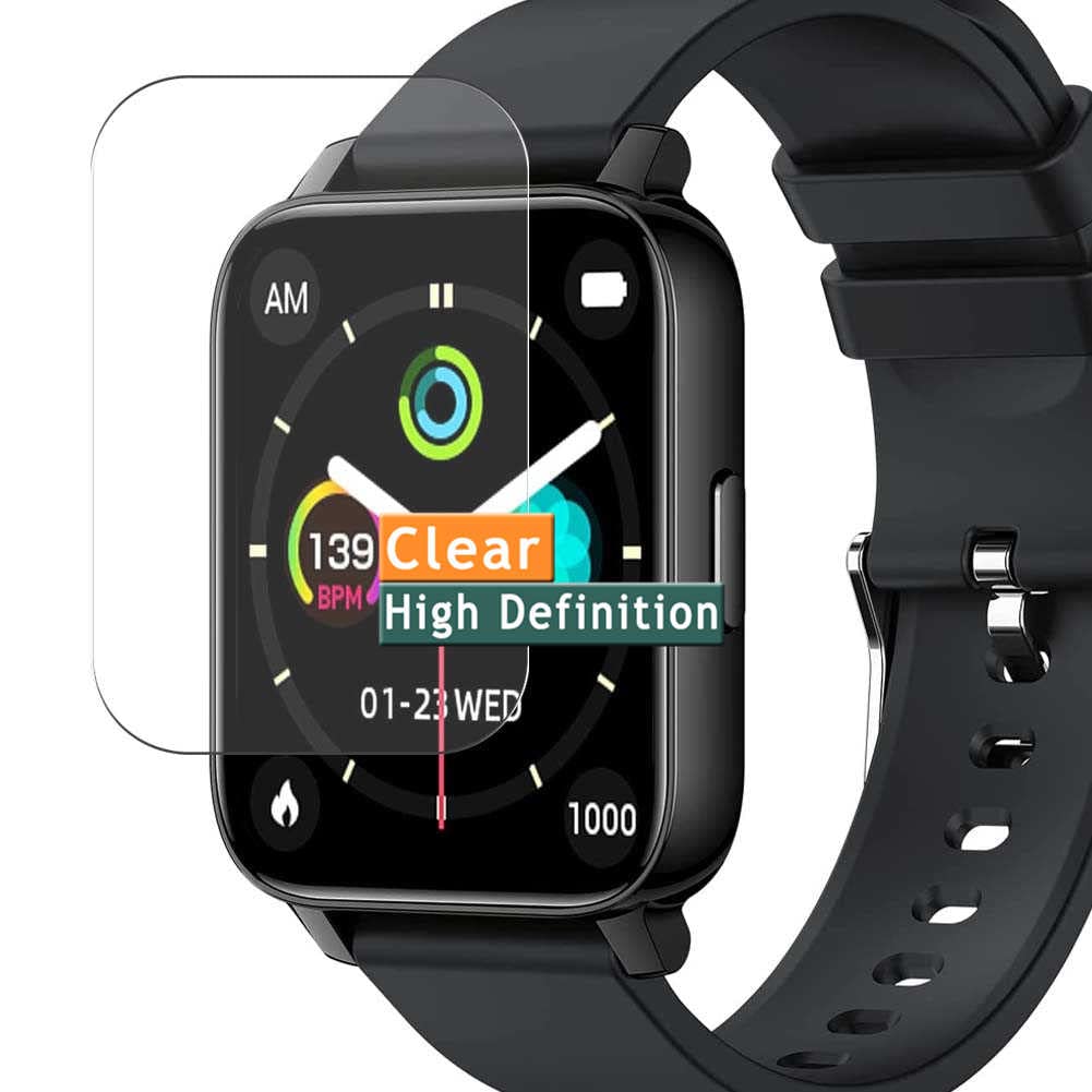 Vaxson 3-Pack Screen Protector, compatible with ZealBoom P36 P36T 1.69" Smartwatch Smart Watch, TPU Guard Film Protectors Sticker [NOT Tempered Glass]