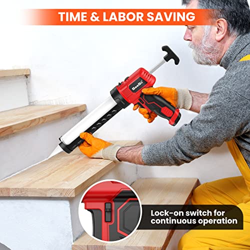 image for Cordless Caulking Gun, SeeSii Electric Sausage/Cartridge Dual-use Caul