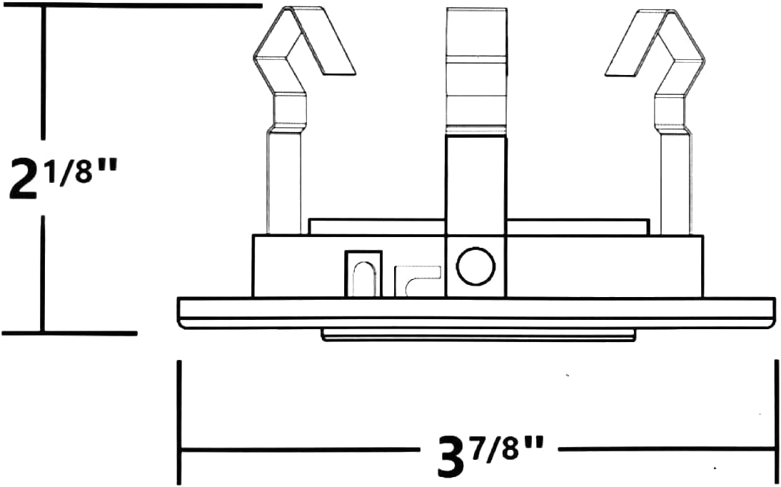 3 Inch Can MR16 Recessed Light Adjustable Ring Gimbal Trim Satin Nickel Finish,(Light Bulb is Not Included).