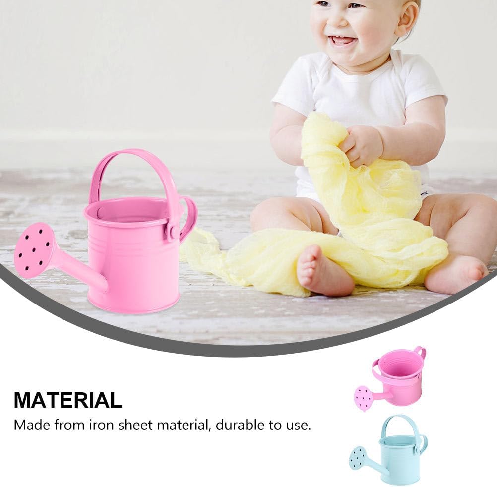 Cute Small Watering Can 2Pcs Iron Sheet Watering Kettle with Long Spout for Succulents and Houseplants Gardening Tool for Indoor Outdoor image 3