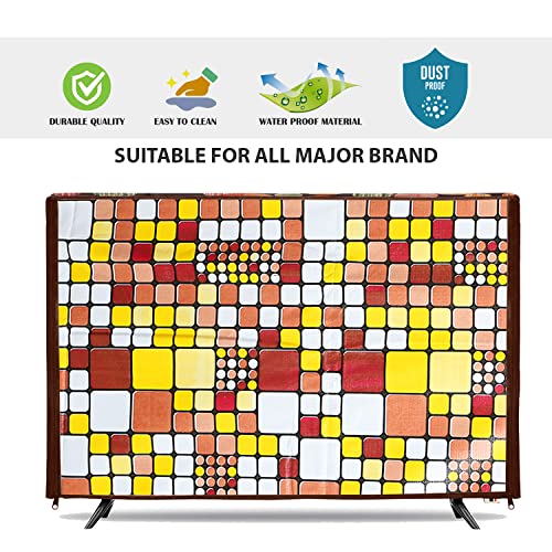 Image of Transparent LCD /LED T.V Protector Cover with Zipper Enclosure for 32 Inch Suitable for All Major Brand & Model (Color-Brown, Size-29x3x19 Inches)