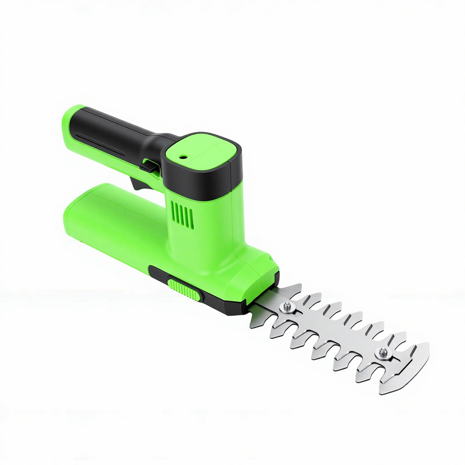 Generic Cisaille à Gazon et Taille-Haie sans Fil 100W Outil de Coupe Puissant pour Usage Domestique Vert Léger 2 Unités