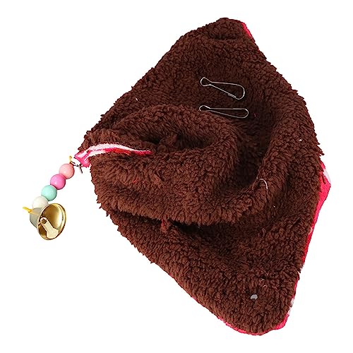 Pokinge Barraca quente de pelúcia para pássaros, ninho de papagaios, galpão, cabana de pássaros pequ