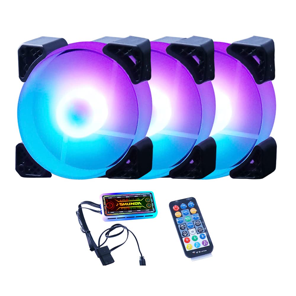 Computer Radiator Fan 12cm Case Cooling RGB Fan Efficient Heat