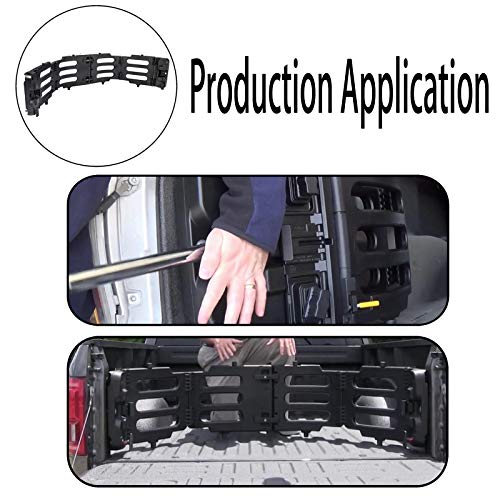 WEILEITE Stowable Tailgate Bed Extender Brackets Kit for Trucks Compatible with Ford F150 2015-2021 Replaces FL3Z-99286A40-C - Thumbnail 2