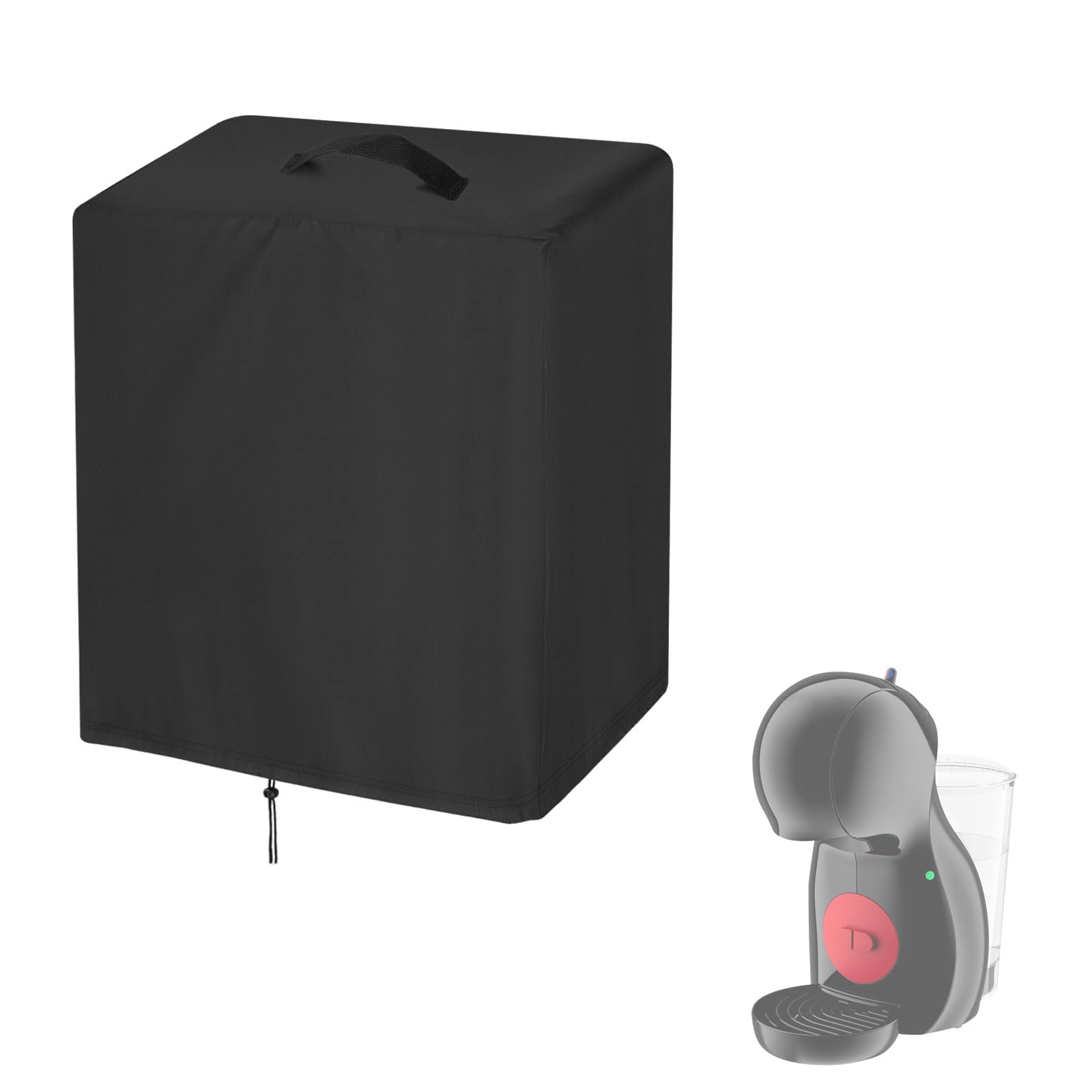 Hohong Coffee Machine Dust Cover, 500D Heavy Duty Waterproof Coffee Maker Machine Cloth for NESCAFÉ, Kitchen Stand Mixer Dust Cover with Drawstring-29×16×30cm — image 1