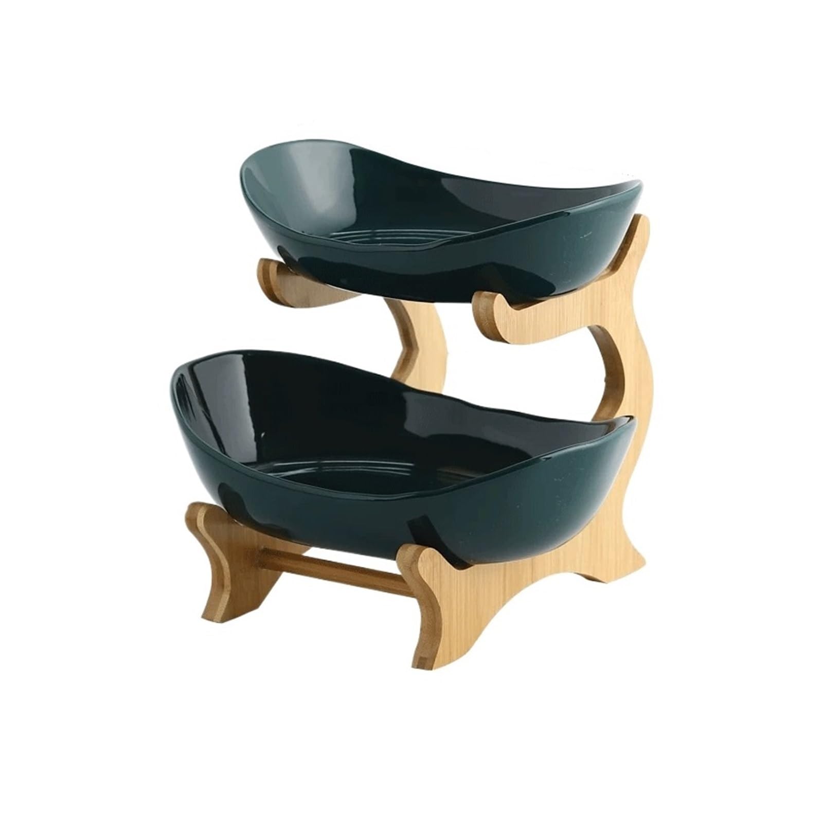 HLHLOP777 Dessert Stand Modern Minimalist Ceramic Tiered Cake Stand, Perfect For Serving Snacks, Desserts, And Tea Treats Cupcake Stand Serving Tray(Medium)