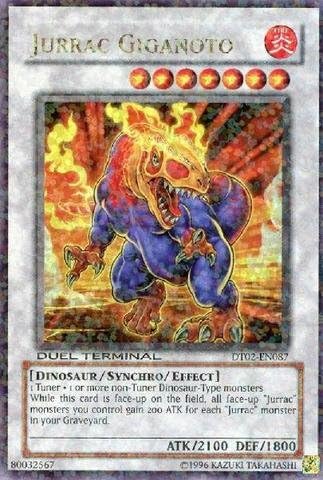Yu-Gi-Oh! - Jurrac Giganoto (DT02-EN087) - Duel Terminal 2-1st Edition - Ultra Rare