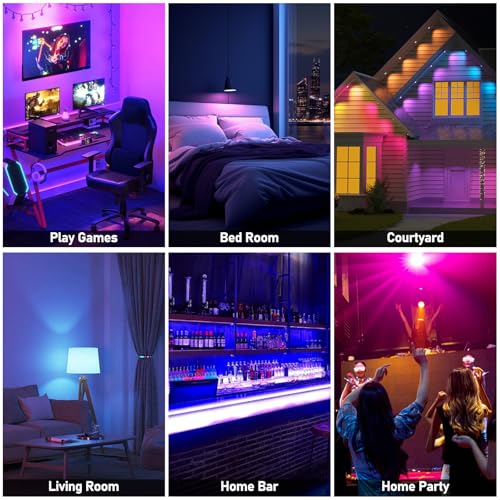 GBKDQQ 2x LED Lampe Farbwechsel, E27 10W RGB Glühbirne mit Fernbedienung, Dimmbar Farbige Leuchtmittel, 16 Farben, LED Birne Warmweiß 3000K