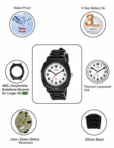 Image of Maxima Analog White Dial Men's Watch - 27660PPGW