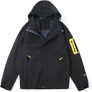 Oanviso Men's Rain Jacket Windbreaker Oversized Patchwork Transition Jacket with Hood Casual Jacket Outwear Teenager Breathable Transition Jacket Outdoor Wind Jacket Autumn
