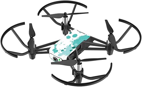 MightySkins para dron DJI Spark de la piel y driver, duradero, protectora y Uni), DGTEL-Teal Splatter