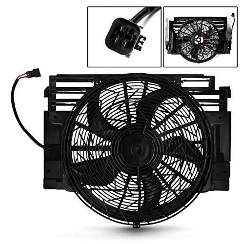 AKKON - for BM3020102 Radiator AC Condenser Pusher Cooling Fan Assembly for 2000-2006 X5 E53 01 02 03 04 05