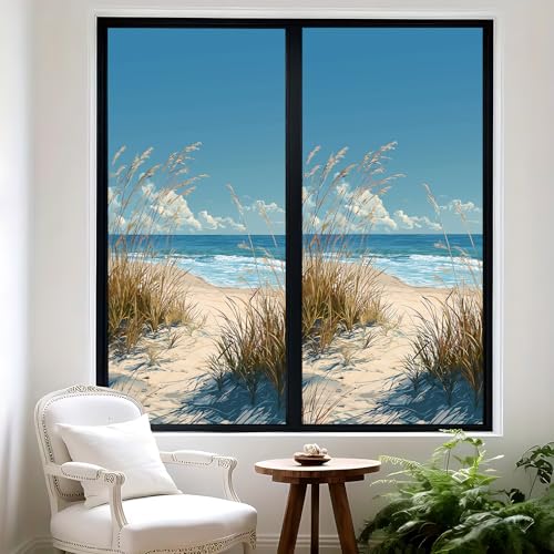 Película para ventana decorativa Seaside 39.37x17.51 in miniatura 2