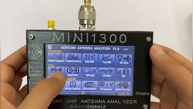 Watch Mini1300 Antenna Analyzer 0.1Mhz~1300Mhz Multi Tester on