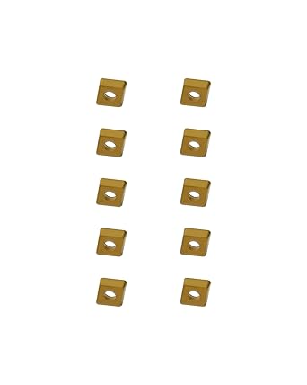 Carbide Turning Inserts CCMT21.52 CCMT060208, Mutilayer Coated Turning Inserts Cutting Tools for Steel Parts and Stainless Steel, CNC Lathe Tool Inserts for Lathe Turning Tool Holder, 10Pcs