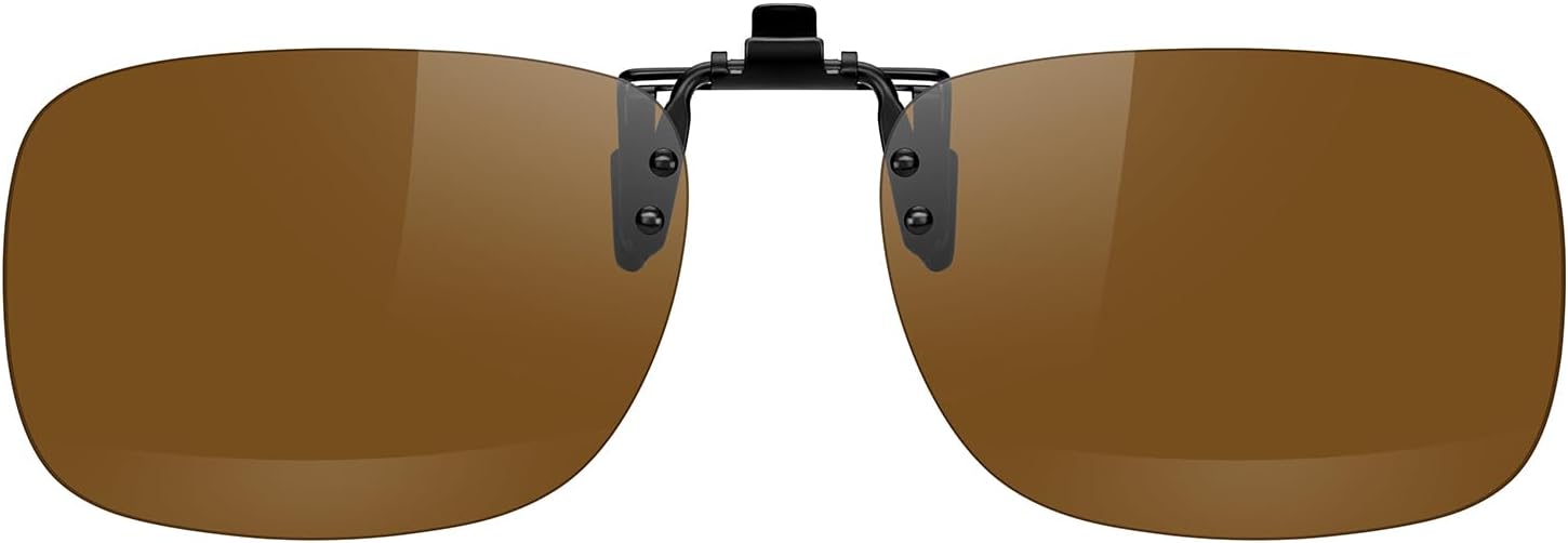 MERRY'S Polarized Clip on Sunglasses Flip Up Metal Clip Attachments for Prescription Glasses