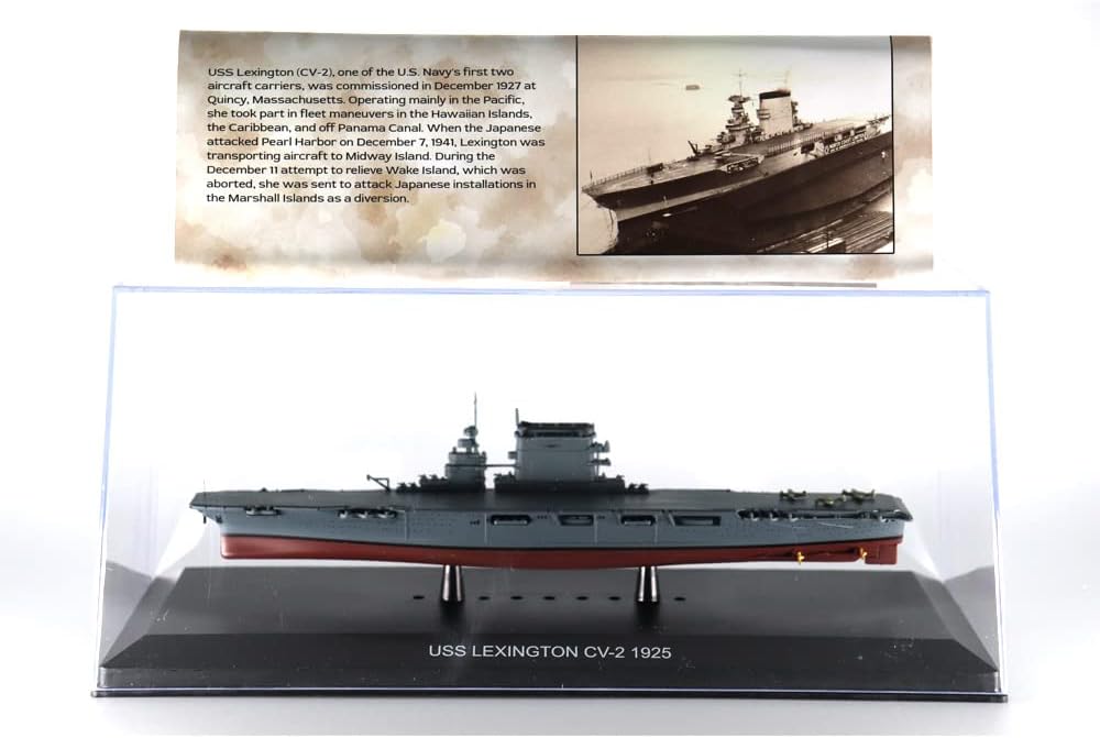 Motor city classics 1:1250 Scale Military Diecast Collectible | USS Lexington CV-2 1925 | Militaria Diecast Model 241942