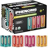 All Phenoms Prebiotic & Probiotic Sparkling Water with Organic Fruit, Adaptogens, Vitamins, Minerals & Nootropics for Body, Gut & Mind Support - Low Calorie, Low Sugar, Functional Mushroom Drink